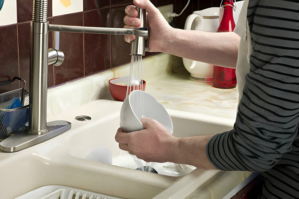 how to install a kitchen faucet with sprayer